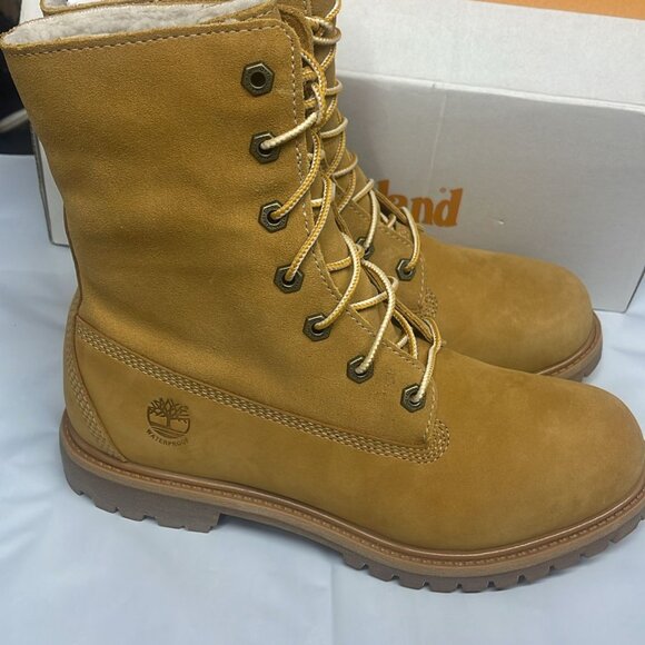 TIMBERLAND WOMEN'S AUTHENTIC MID WARM WATERPROOFBOOT WHEAT 8329R-231